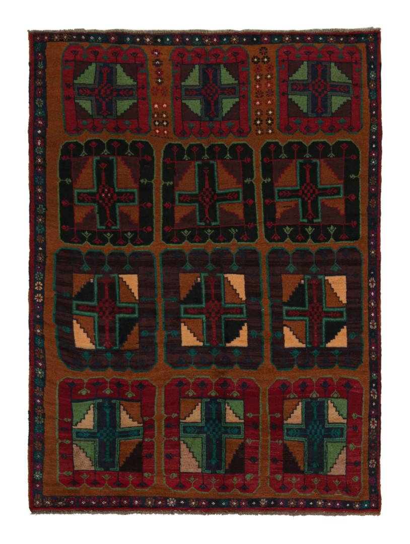 Vintage Baluch Rug with Medallions