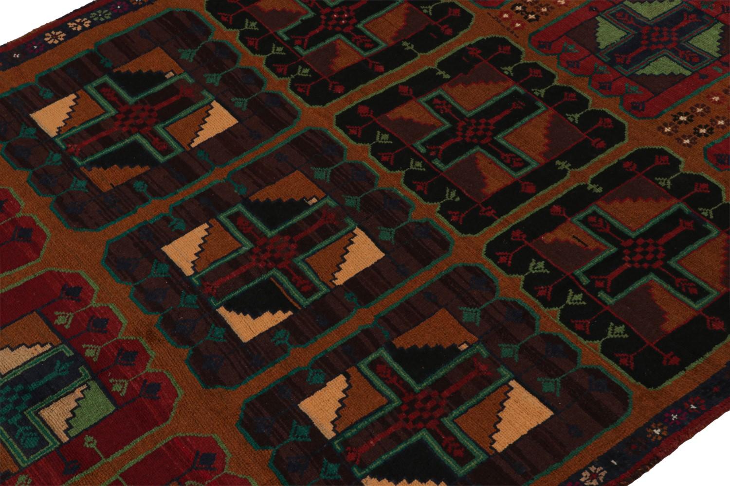 Vintage Baluch Rug with Medallions