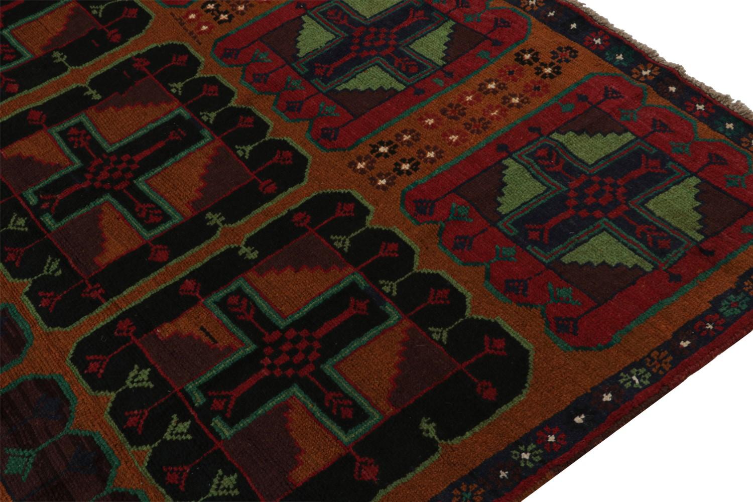 Vintage Baluch Rug with Medallions