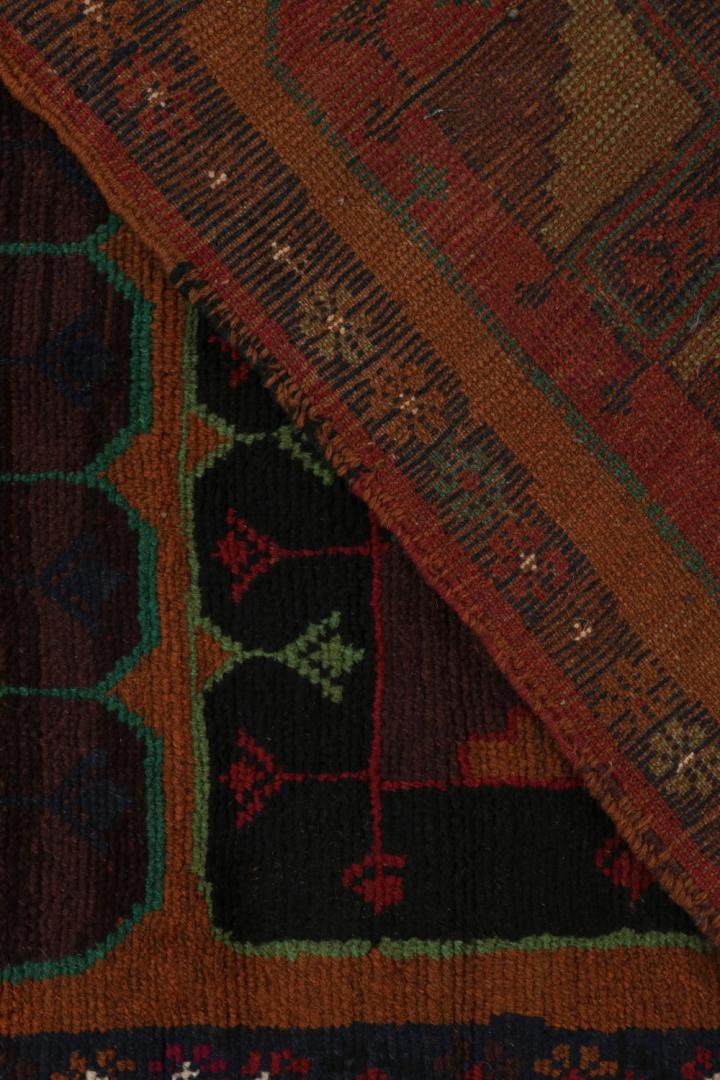 Vintage Baluch Rug with Medallions