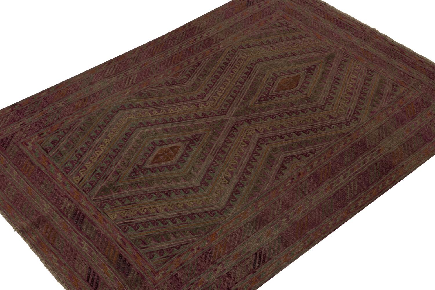 Vintage Mashwani Afghan tribal rug