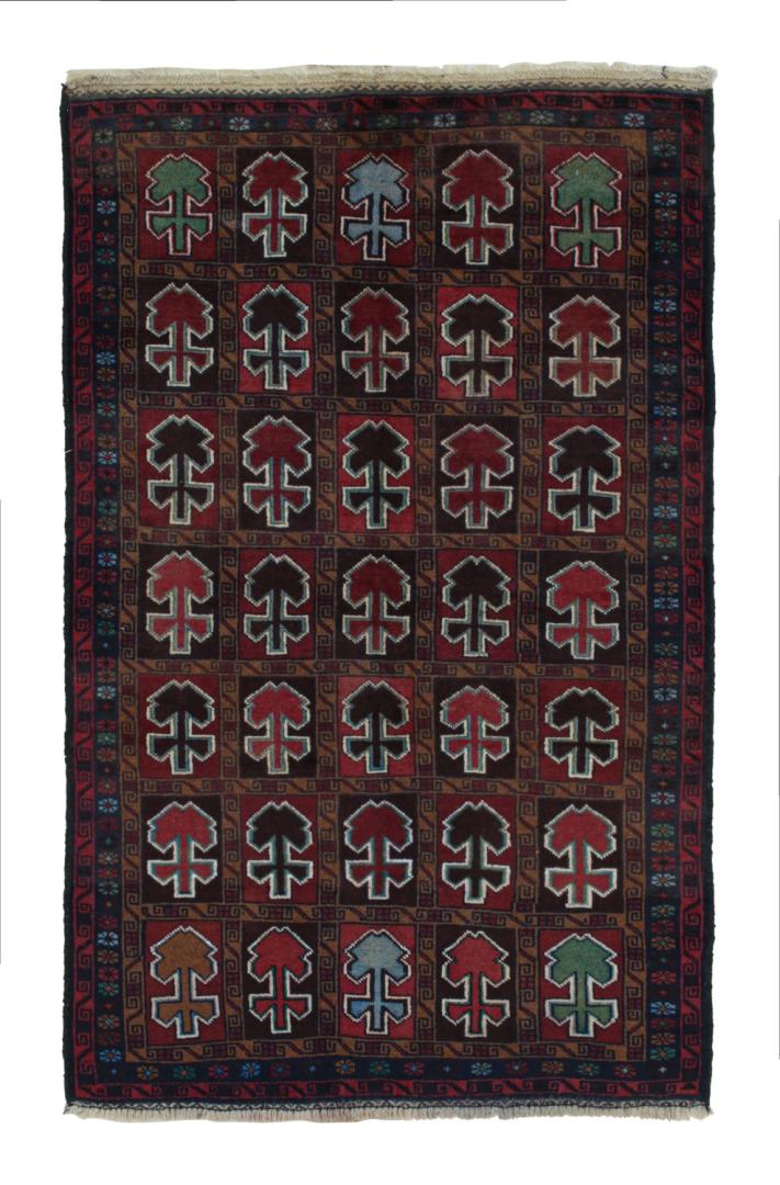 Vintage Afghani Baluch tribal Rug