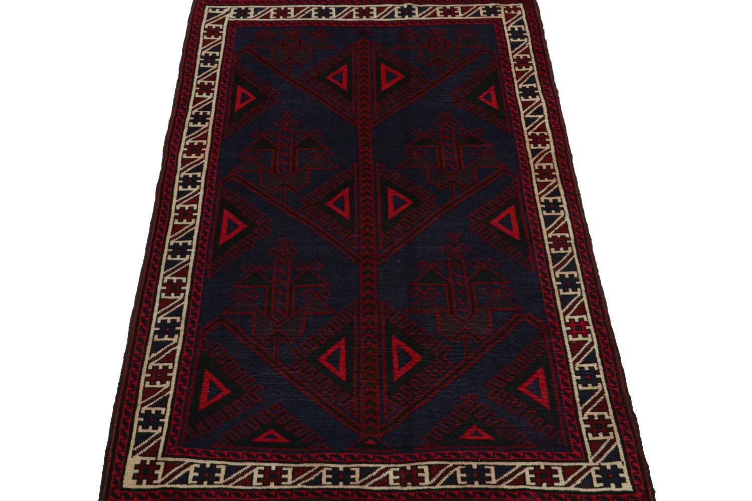 Vintage Afghani Baluch tribal Rug