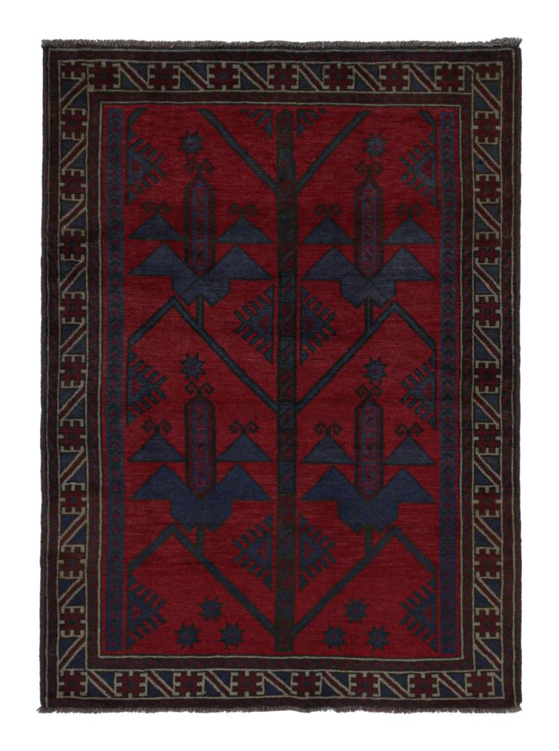 Vintage Baluch Tribal rug in Red