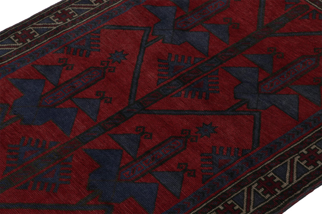 Vintage Baluch Tribal rug in Red