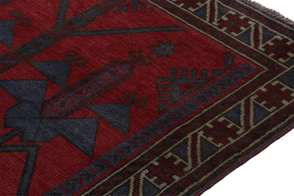 Vintage Baluch Tribal rug in Red