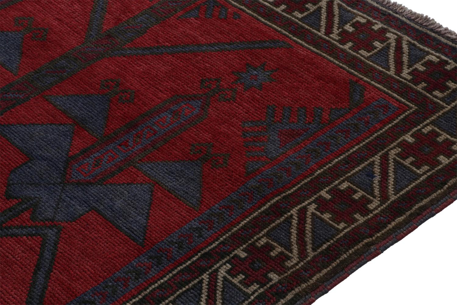 Vintage Baluch Tribal rug in Red