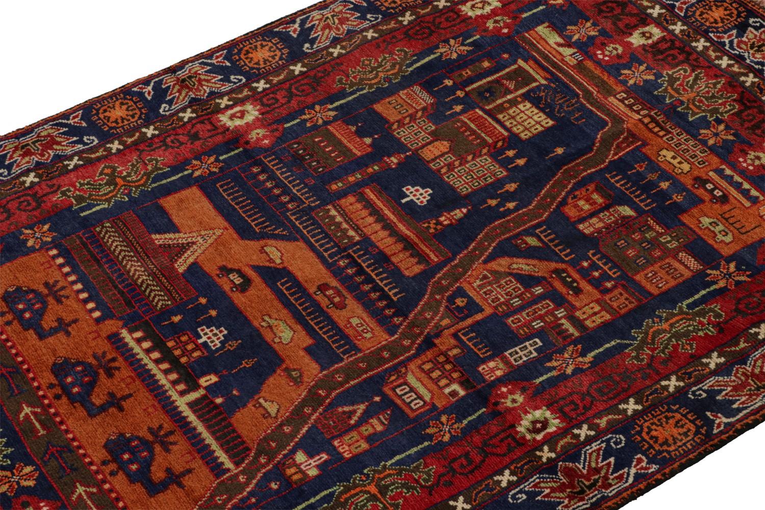 Rare Vintage Baluch Rug with Pictorial