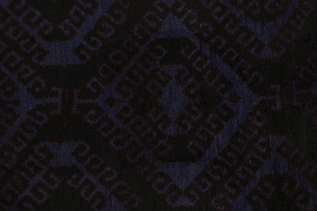 Blue Vintage Baluch Tribal Runner Rug