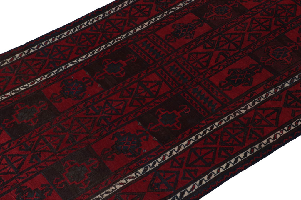 Red Vintage Baluch Tribal Pile Rug