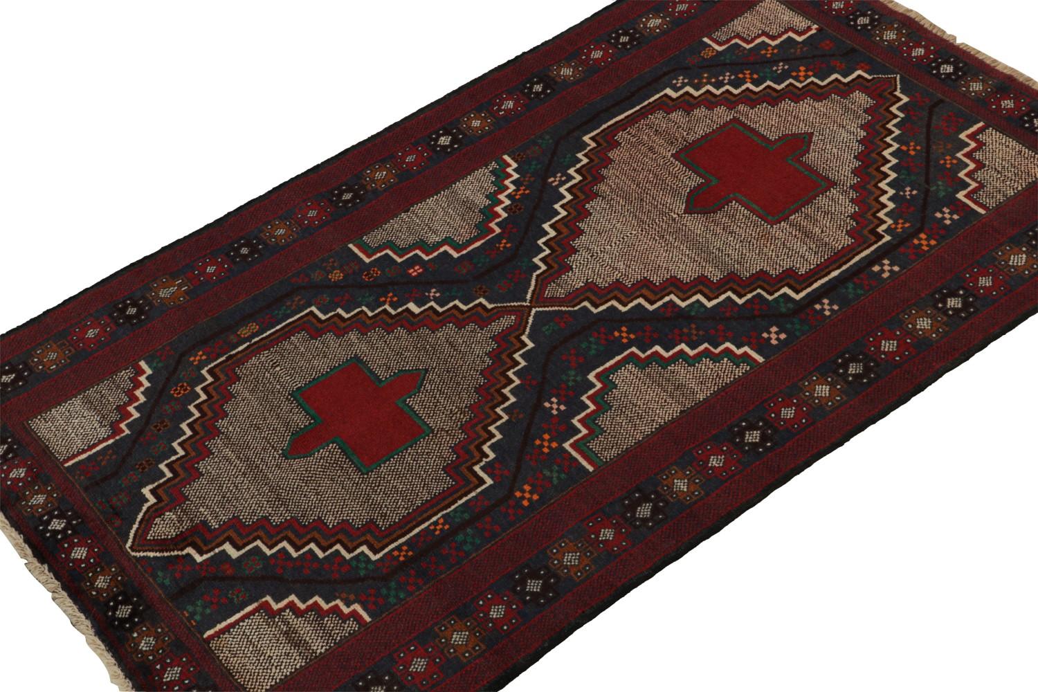 Vintage Baluch Tribal Runner Rug