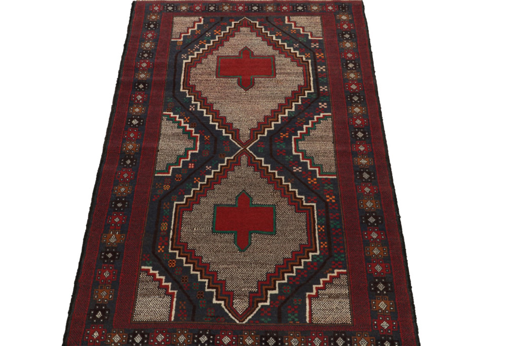 Vintage Baluch Tribal Runner Rug