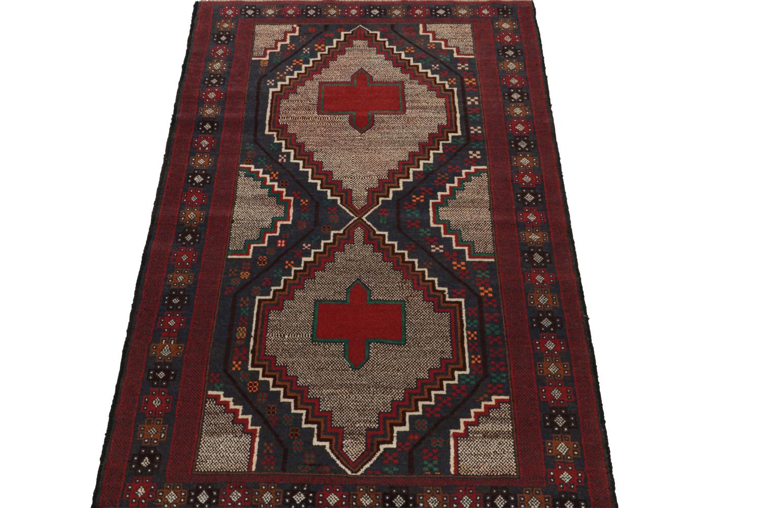 Vintage Baluch Tribal Runner Rug