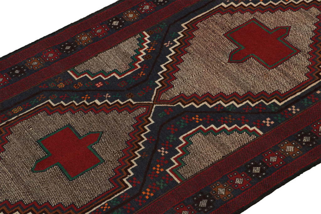 Vintage Baluch Tribal Runner Rug