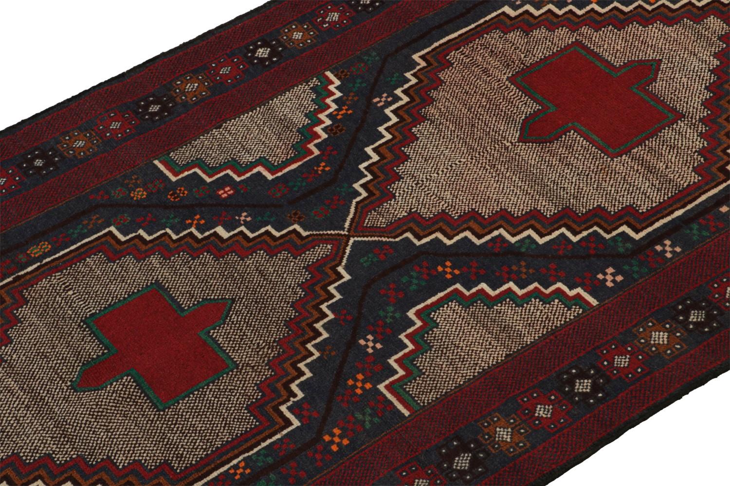 Vintage Baluch Tribal Runner Rug