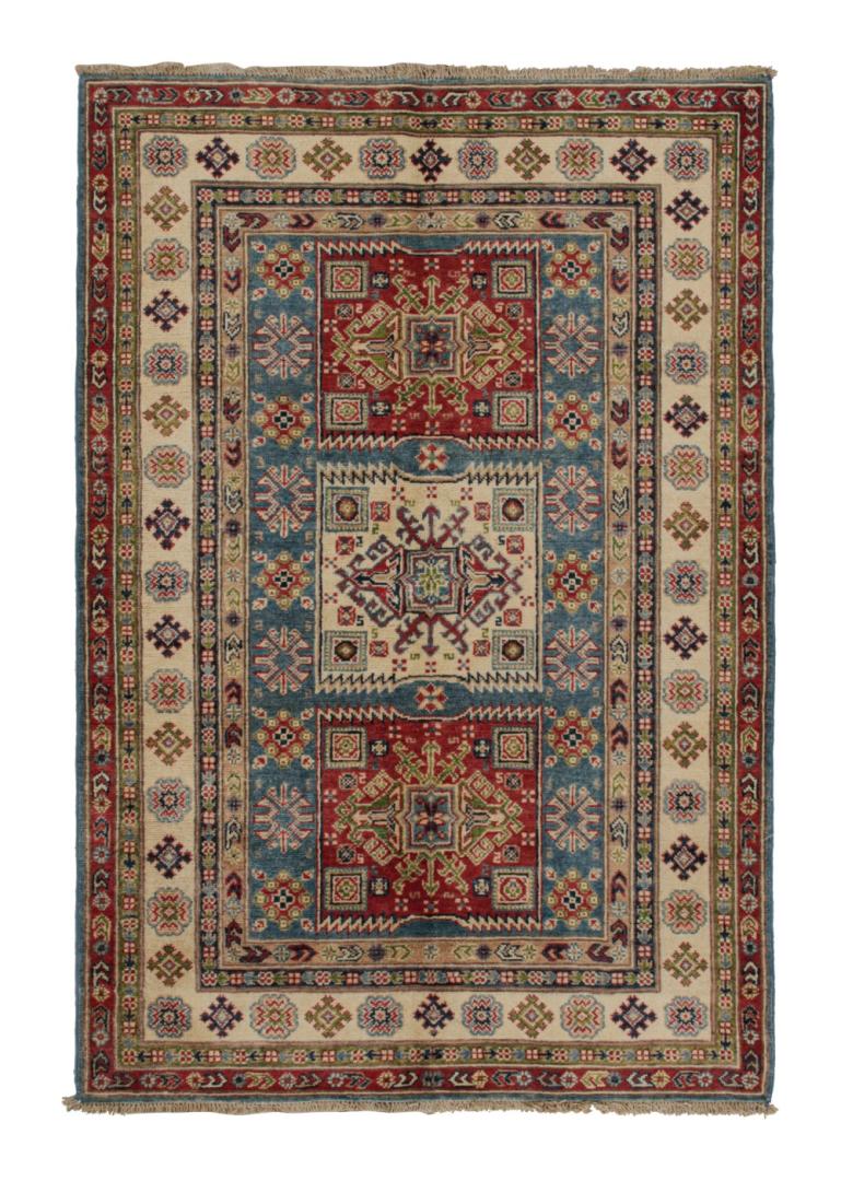 Kazak Rug with Geometric Patterns