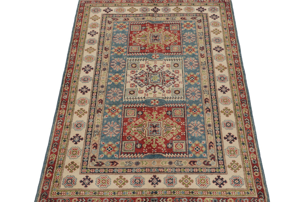 Kazak Rug with Geometric Patterns