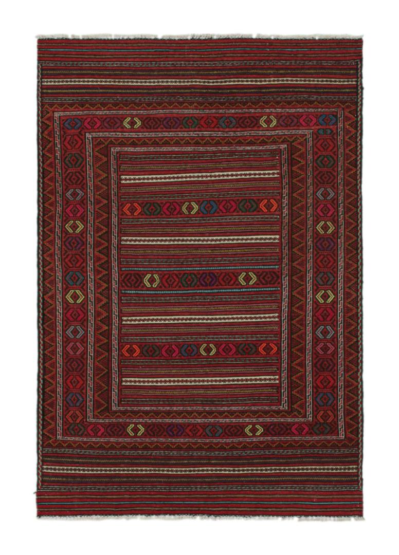 Striped Vintage Afghani Baluch Tribal Kilim