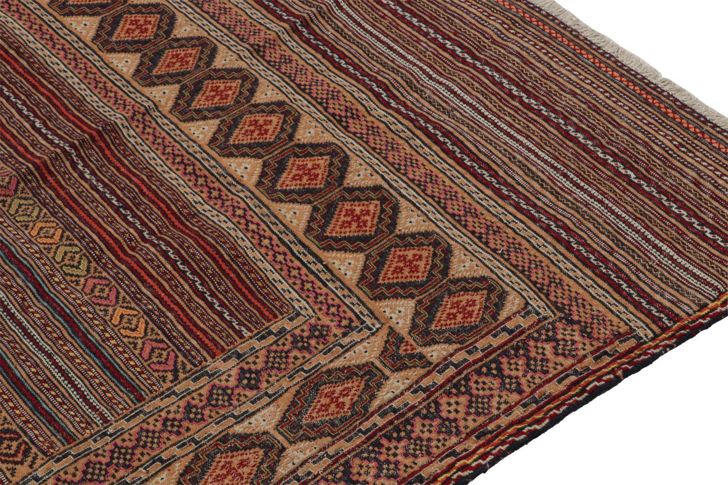 Vintage Baluch Tribal Kilim with Geometric Pattern