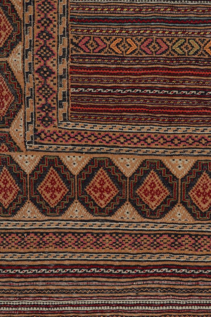 Vintage Baluch Tribal Kilim with Geometric Pattern