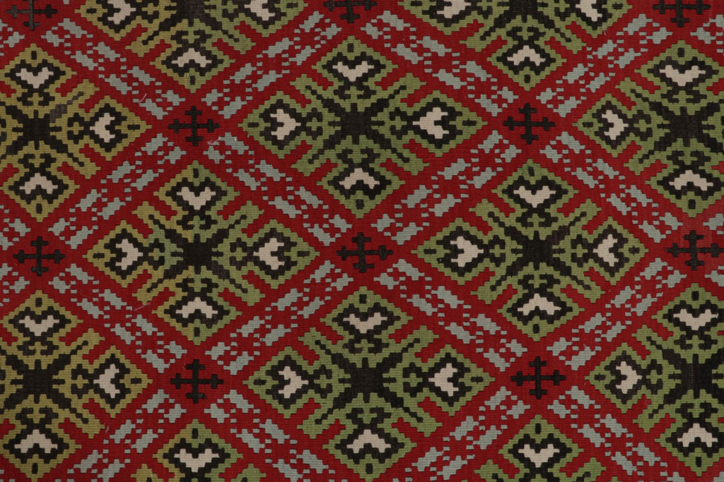 Vintage Balkan Kilim with Geometric Patterns