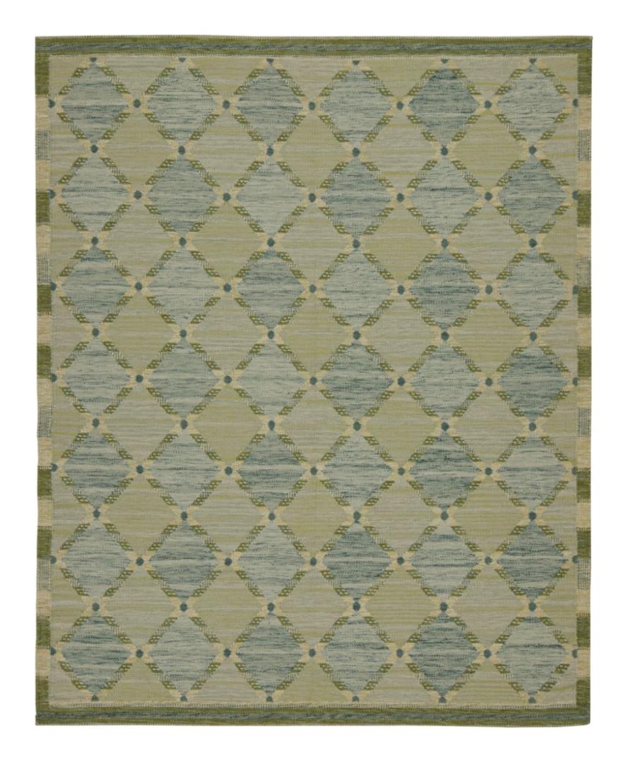 Custom Scandinavian Rug Design with Lattice Pattern