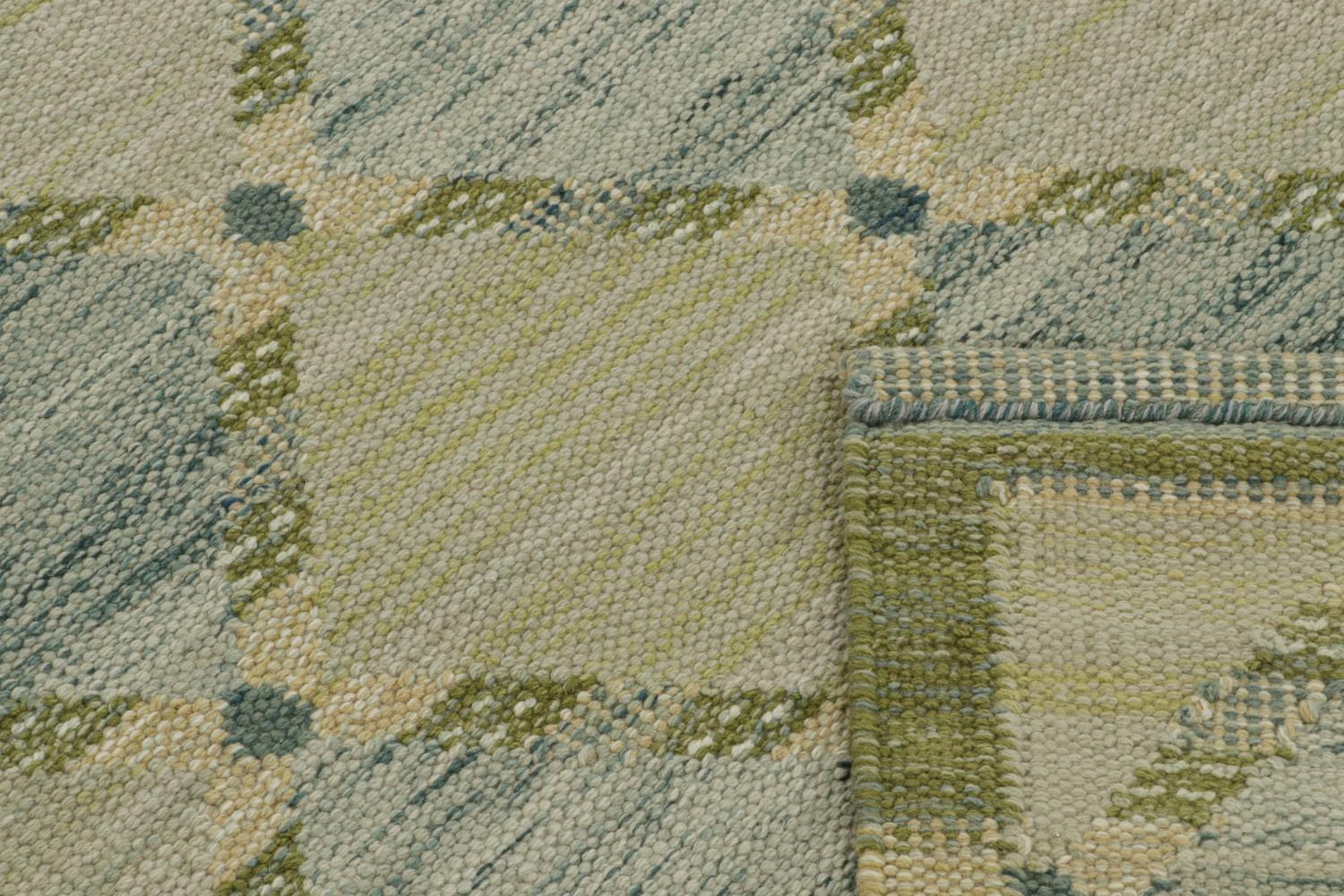 Custom Scandinavian Rug Design with Lattice Pattern