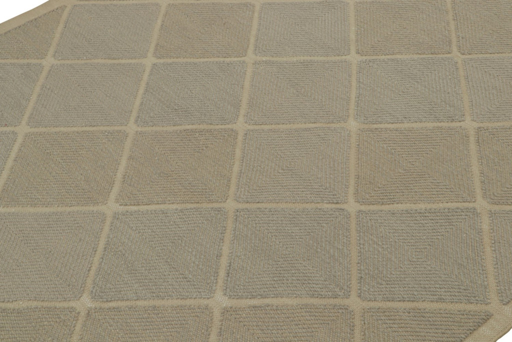 Custom Scandinavian Rug Design in Beige-Brown