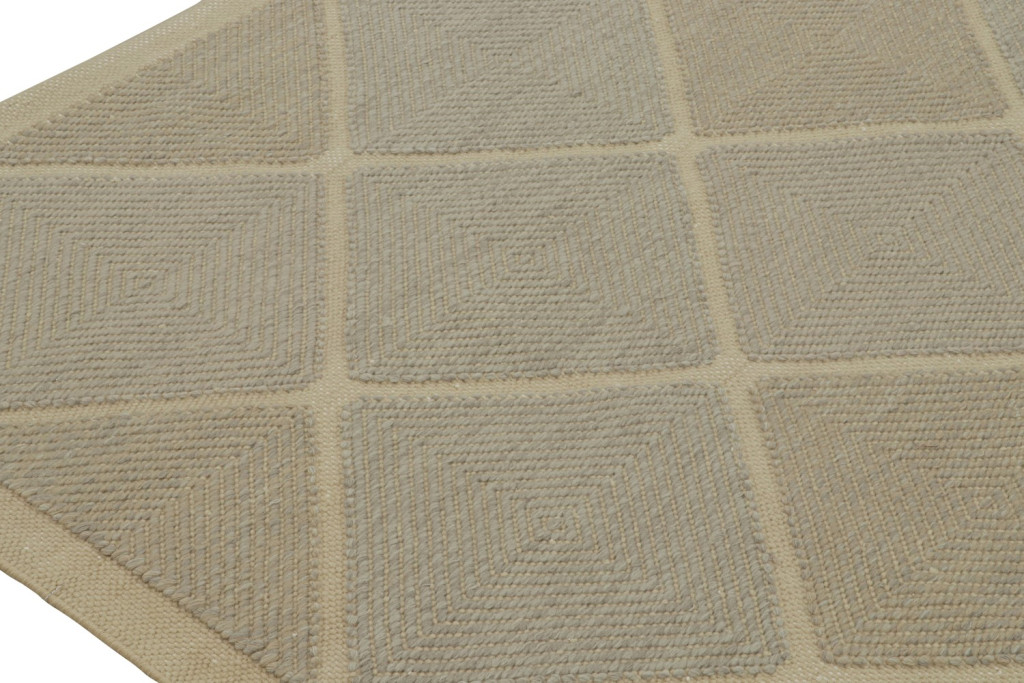 Custom Scandinavian Rug Design in Beige-Brown