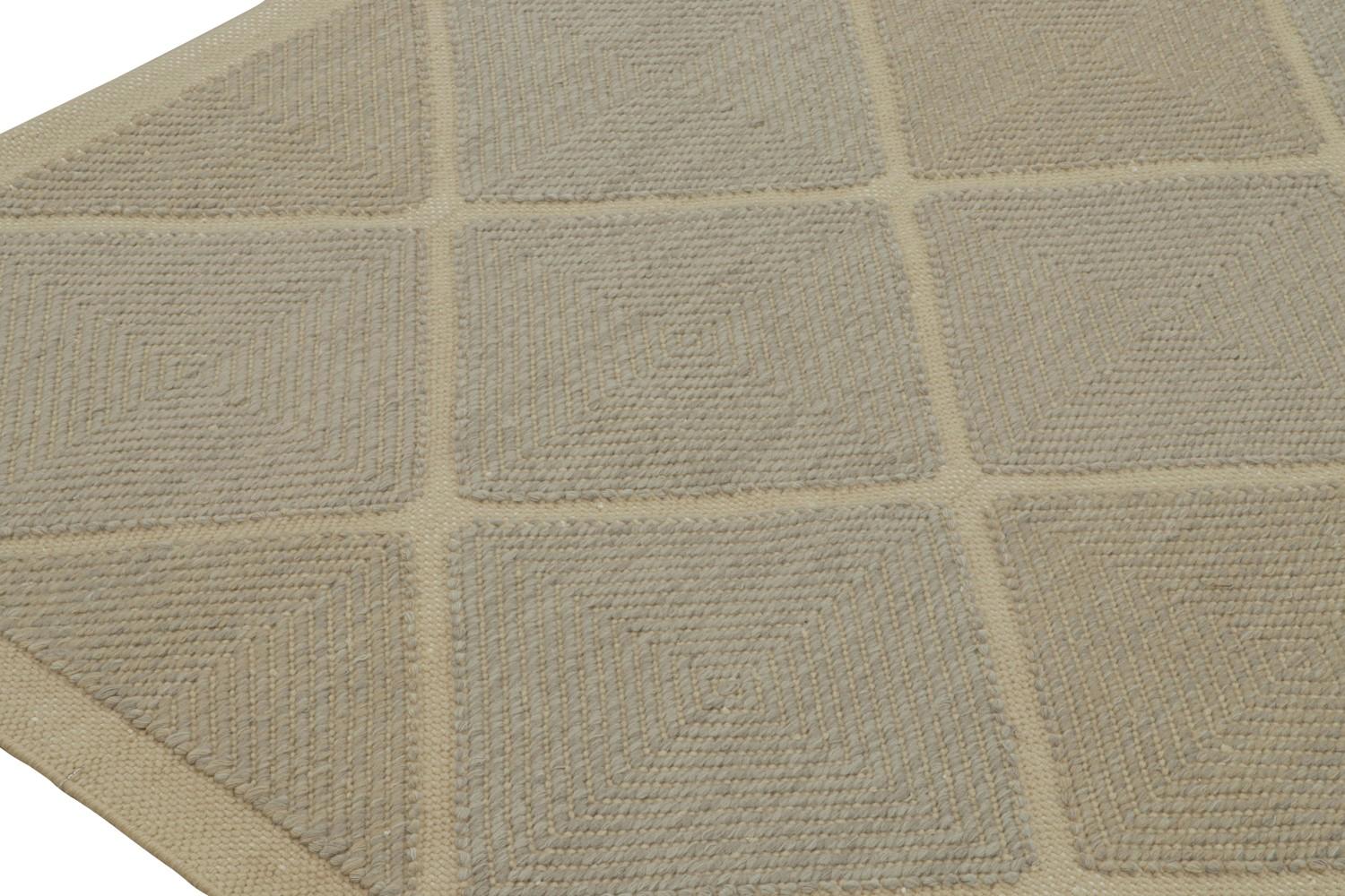 Custom Scandinavian Rug Design in Beige-Brown