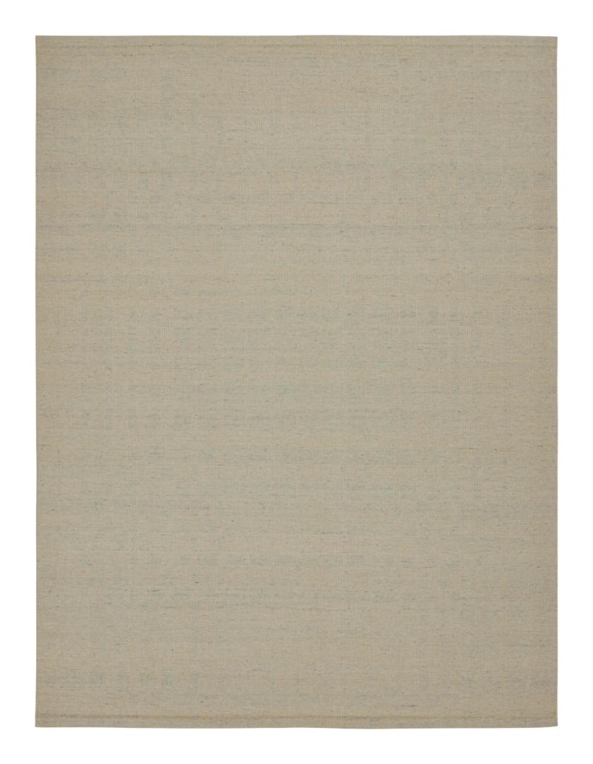 Scandinavian Kilim rug in Beige & Blue