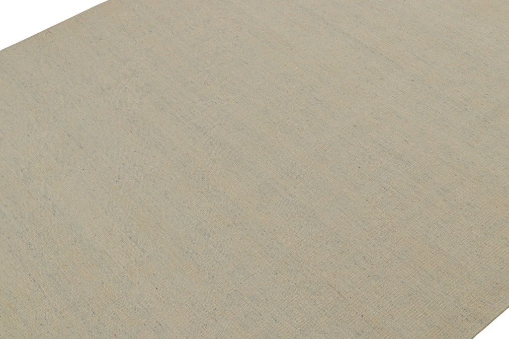 Scandinavian Kilim rug in Beige & Blue