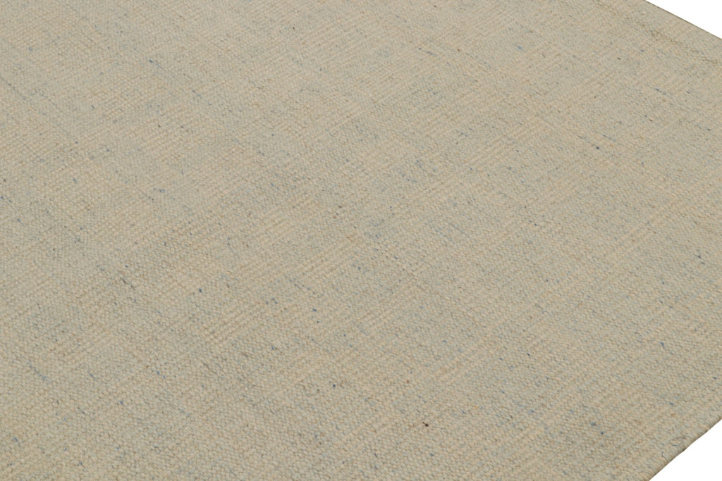 Scandinavian Kilim rug in Beige & Blue