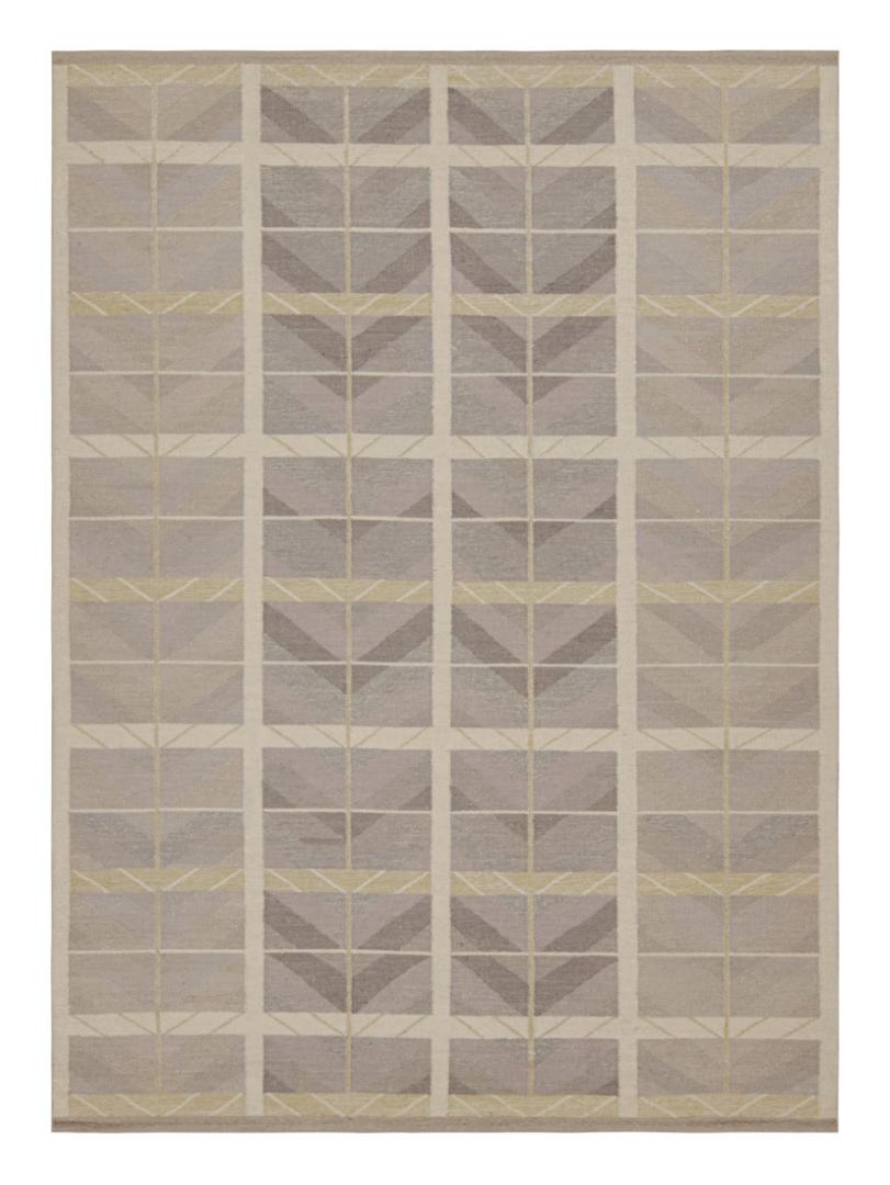 Taupe Scandinavian Kilim Rug