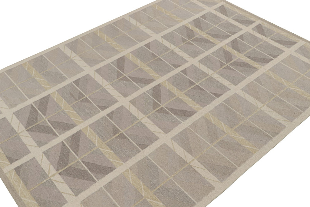 Taupe Scandinavian Kilim Rug