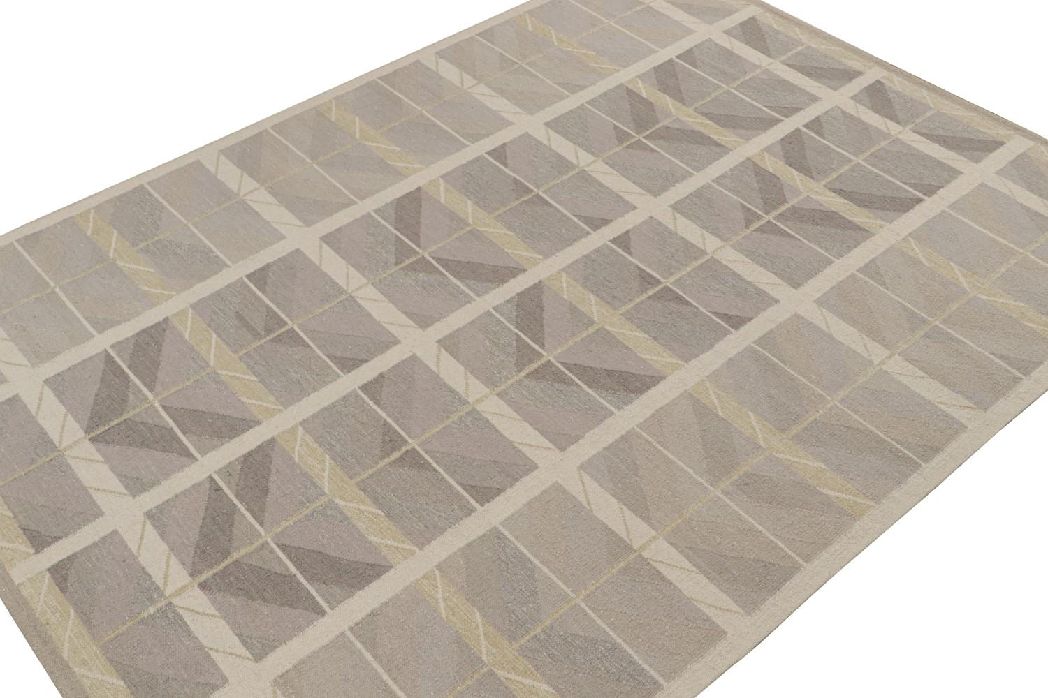 Taupe Scandinavian Kilim Rug