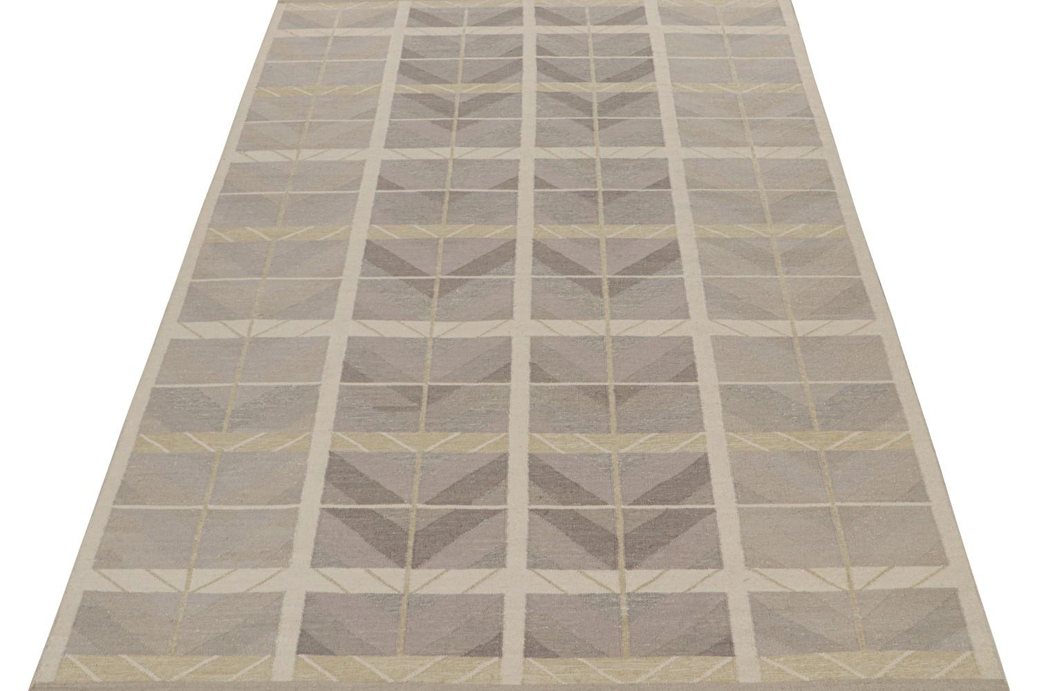 Taupe Scandinavian Kilim Rug