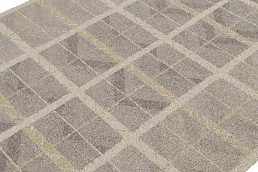 Taupe Scandinavian Kilim Rug