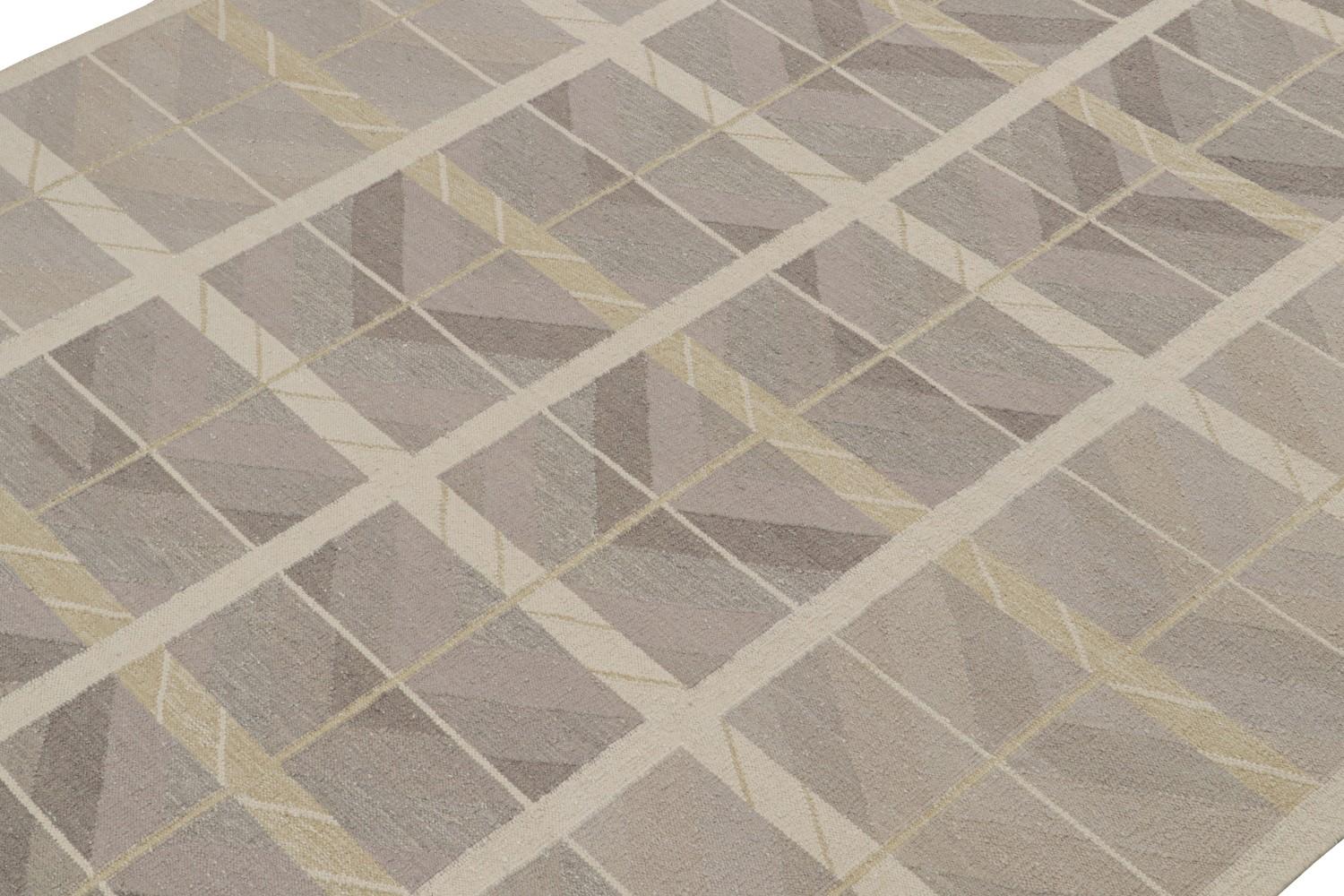Taupe Scandinavian Kilim Rug