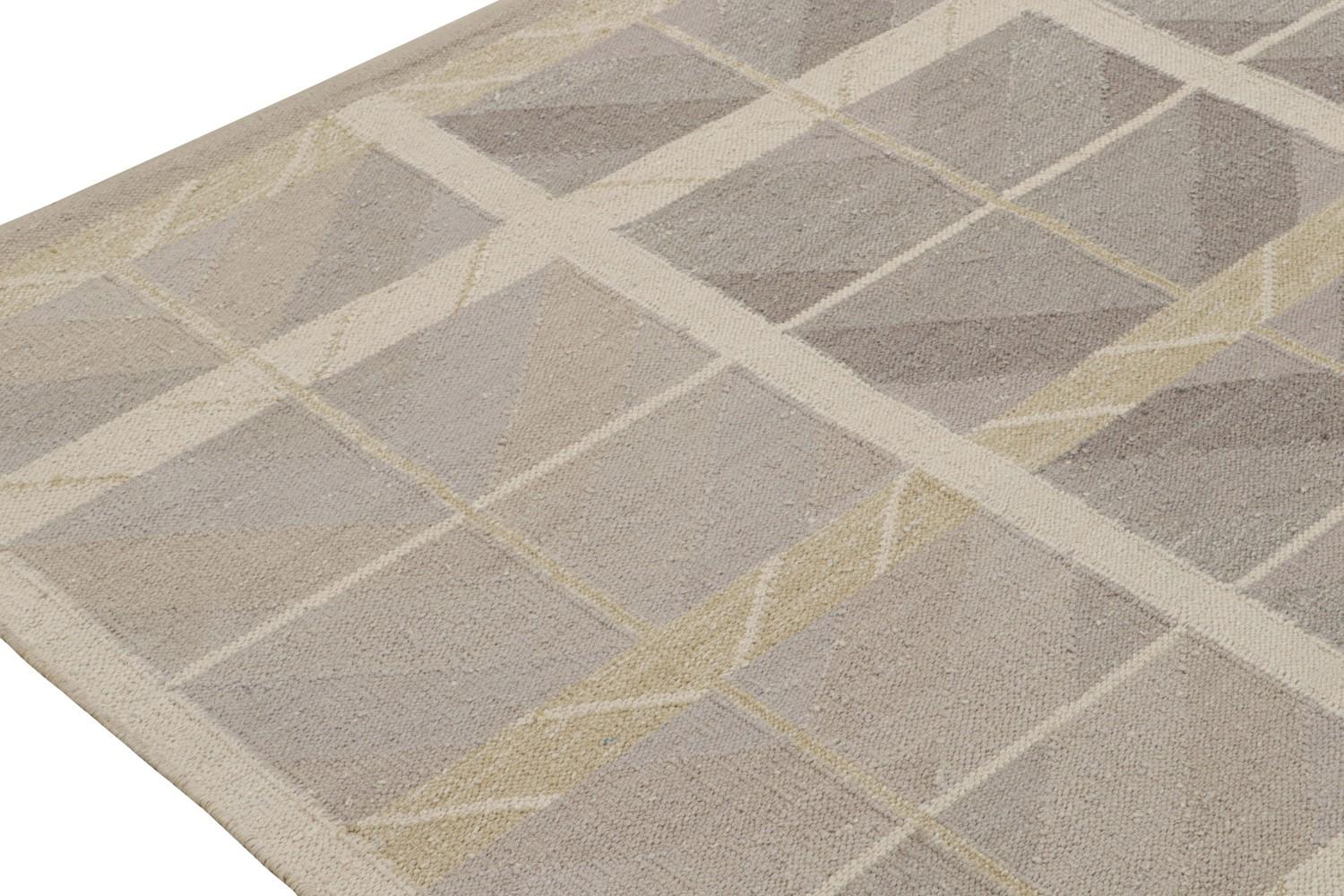 Taupe Scandinavian Kilim Rug