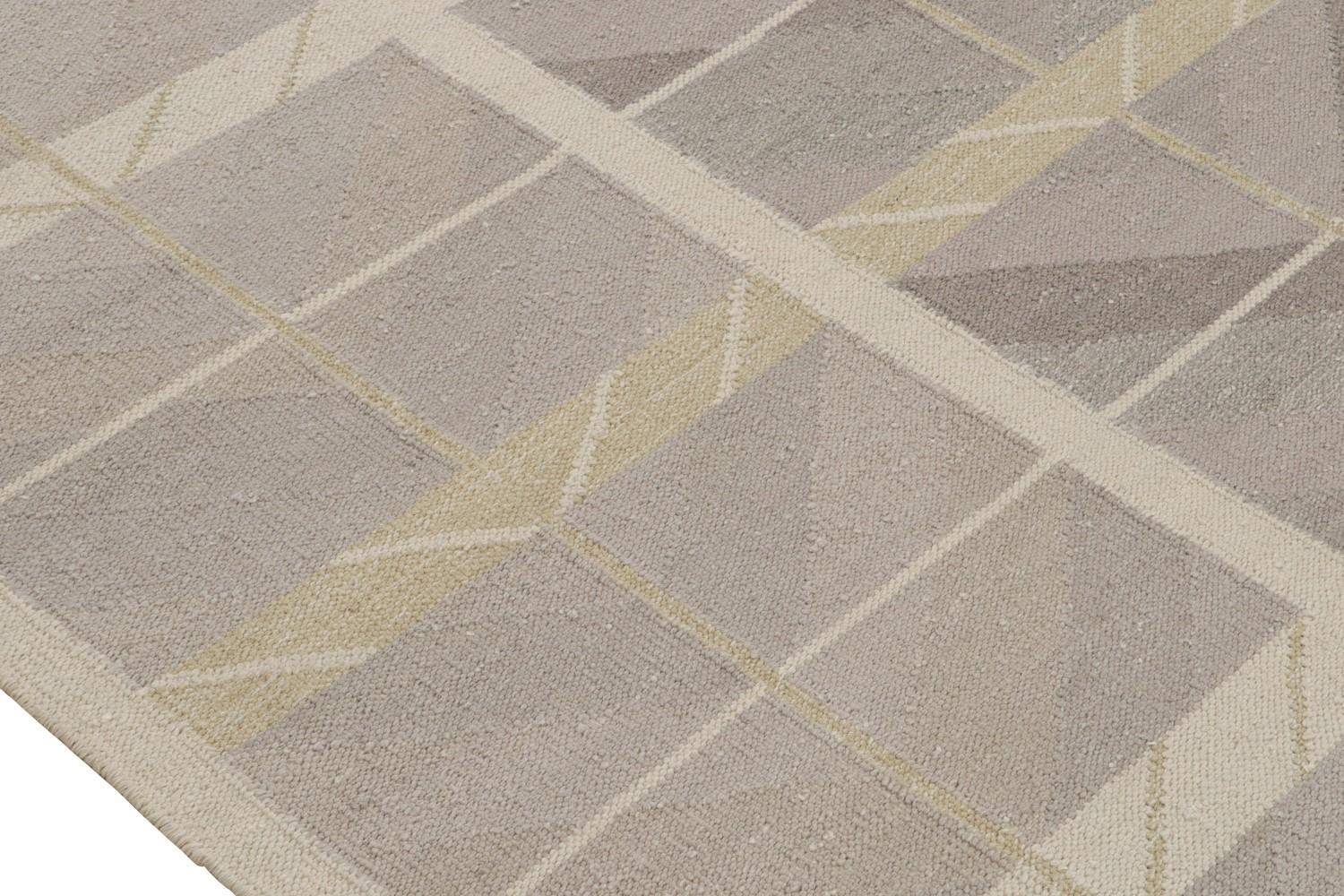 Taupe Scandinavian Kilim Rug