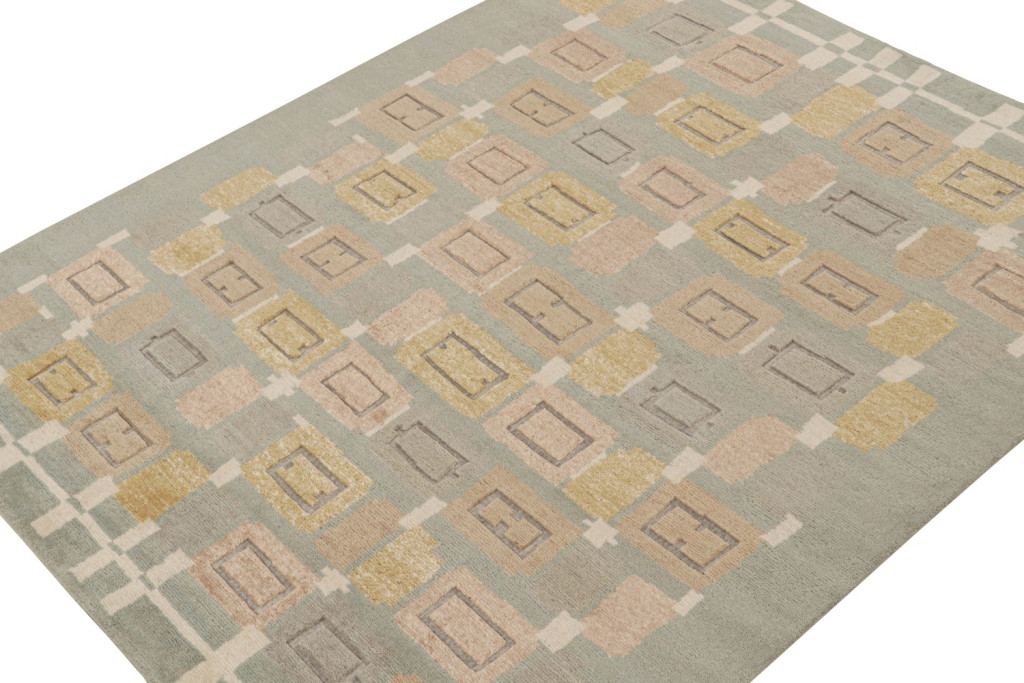 Custom Scandinavian Rug with Geometric Patterns