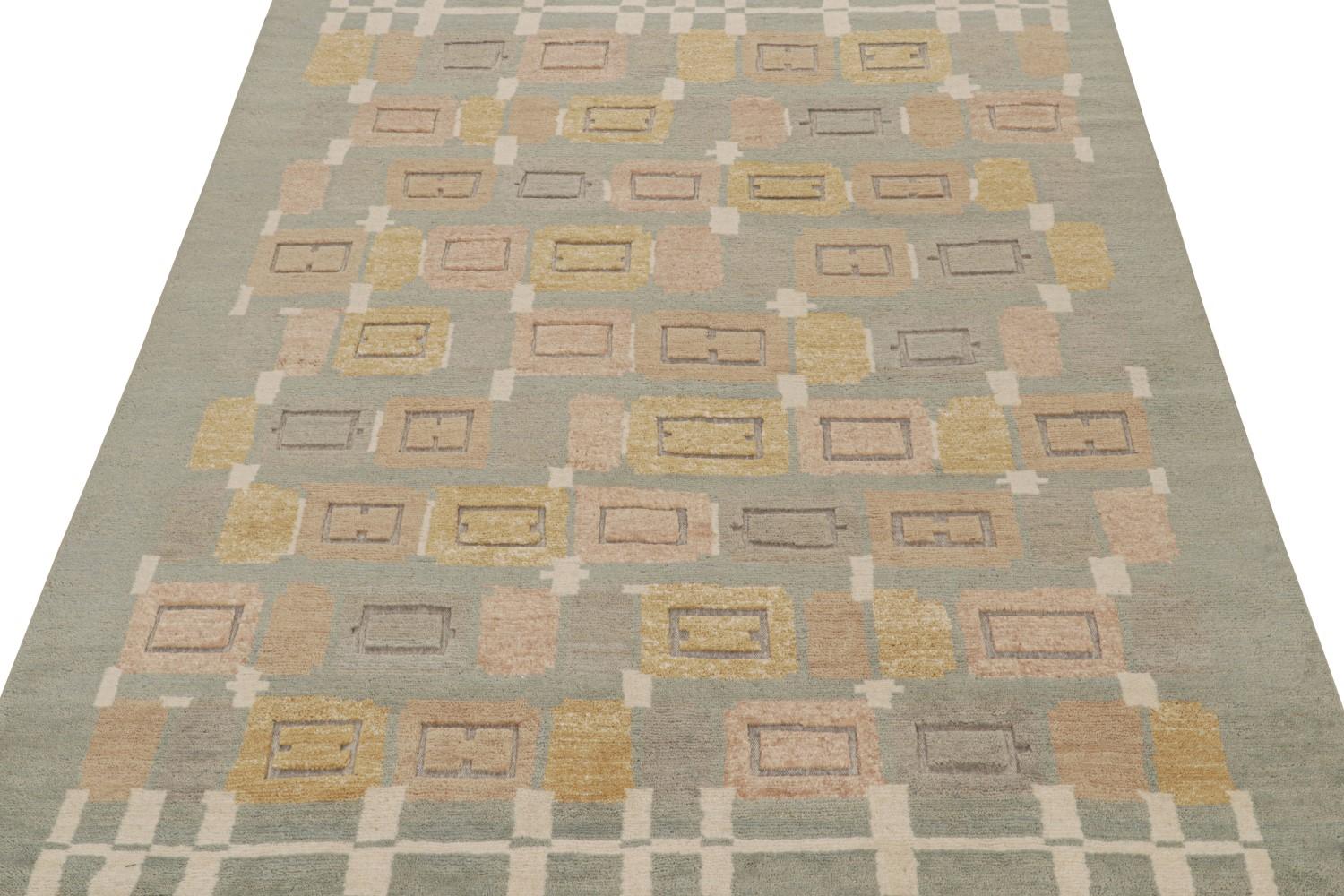 Custom Scandinavian Rug with Geometric Patterns