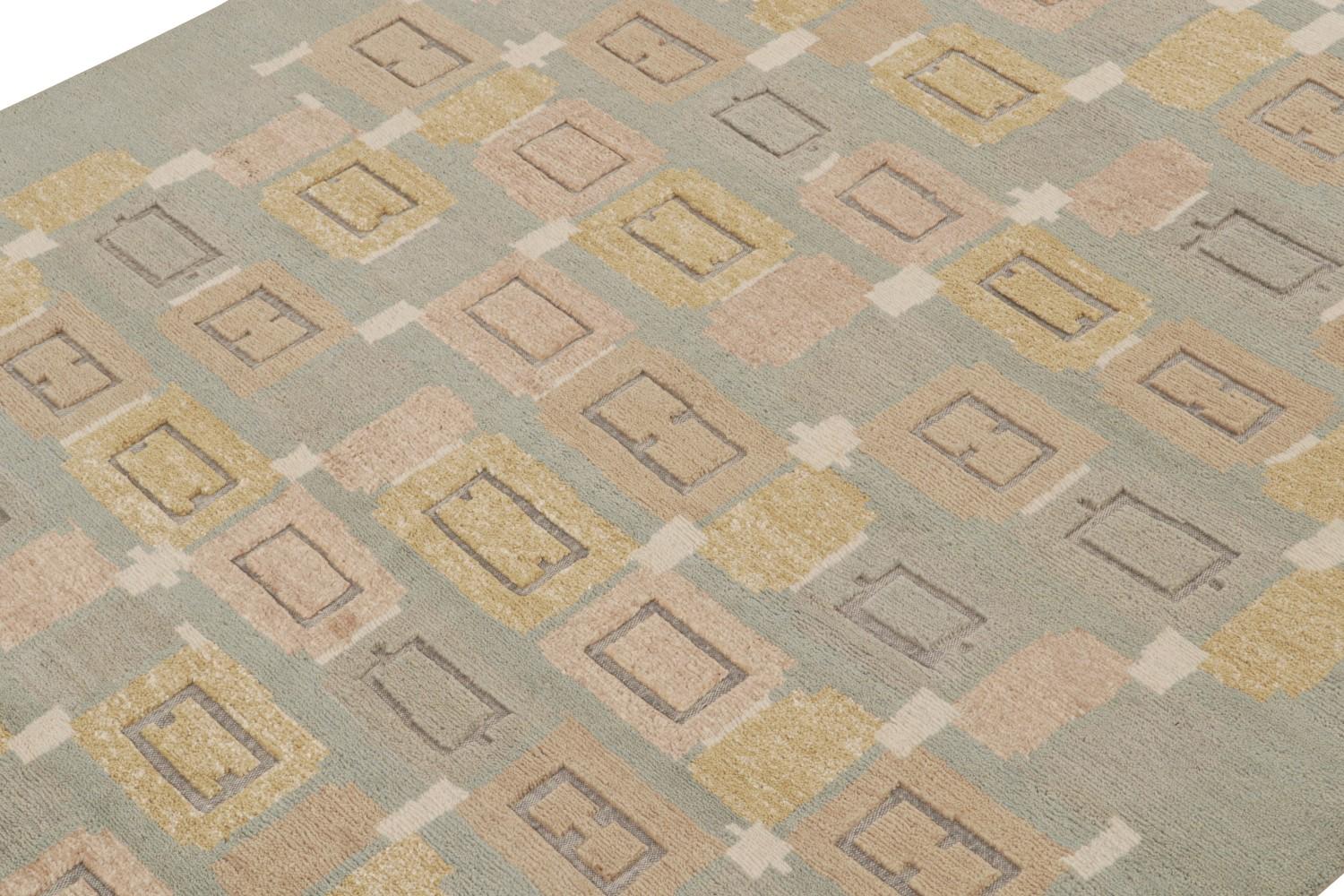 Custom Scandinavian Rug with Geometric Patterns