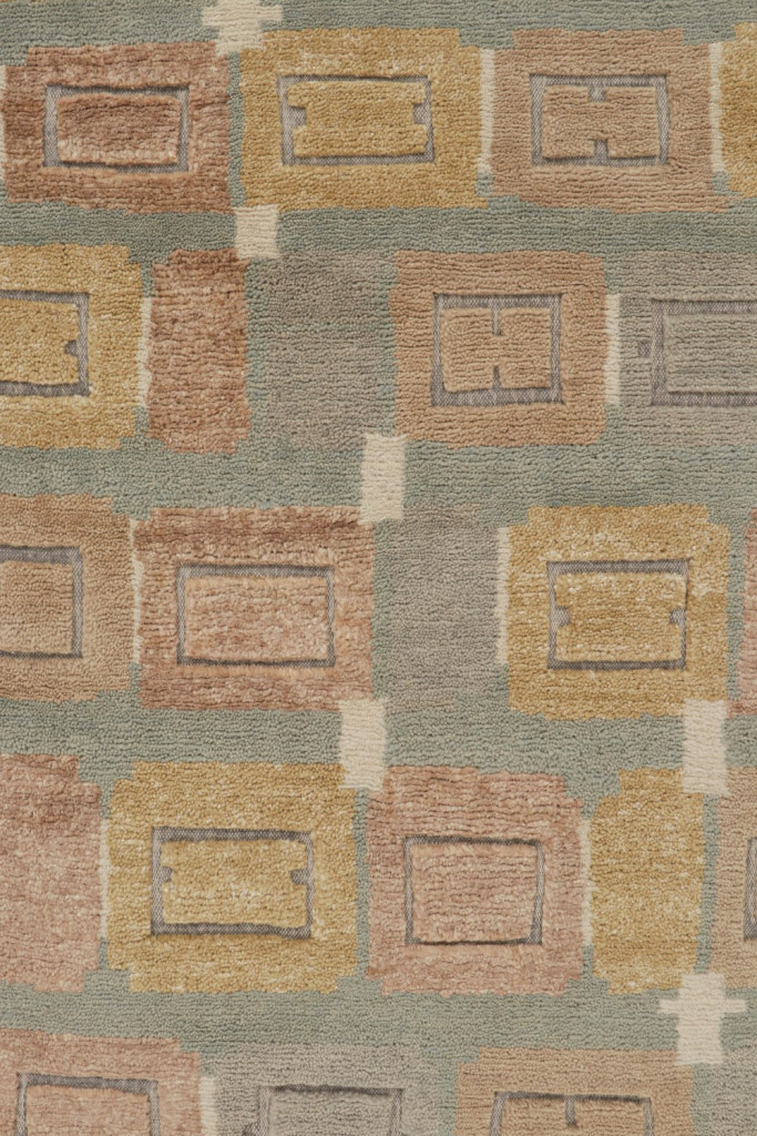 Custom Scandinavian Rug with Geometric Patterns