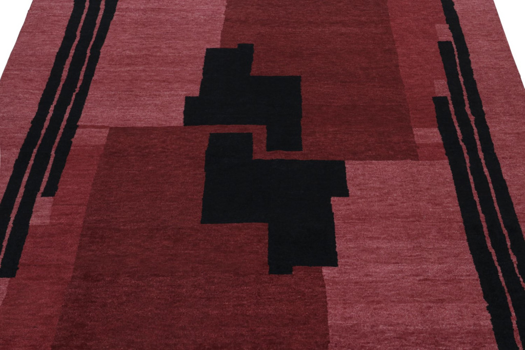 Bordeaux French Art Deco Rug