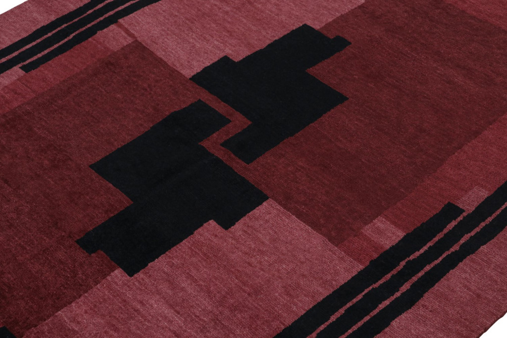 Bordeaux French Art Deco Rug