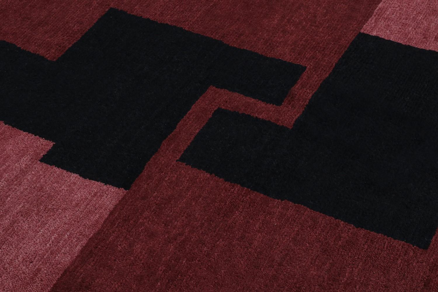 Bordeaux French Art Deco Rug