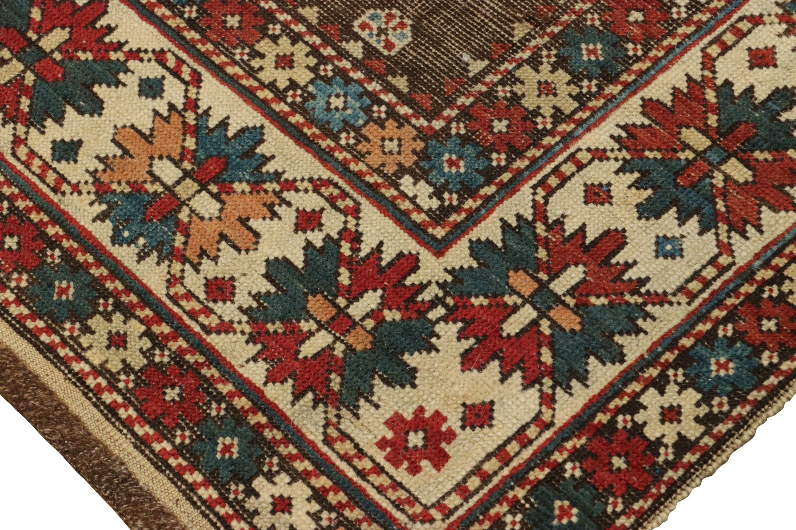 Antique Kazak Medallion Tribal Rug