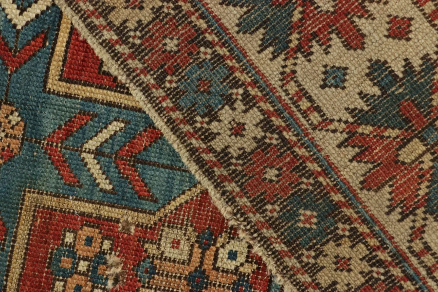 Antique Kazak Medallion Tribal Rug